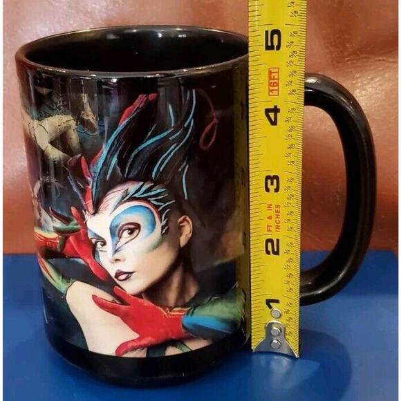 Cirque Du Soleil Coffee Cup Mug Acrobats Circus Thailand Jesters Halloween - Picture 9 of 10
